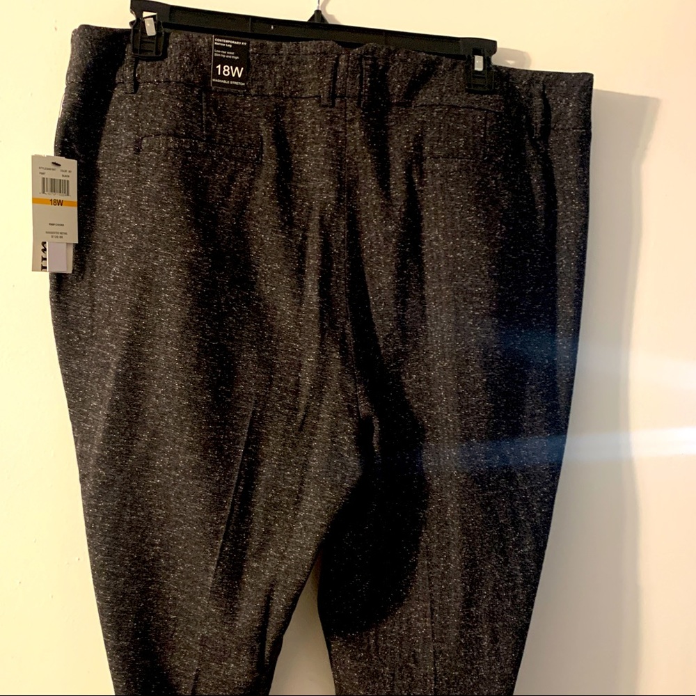 NWT Amanda + Chelsea contemporary fit narrow leg washable stretch 18W pants